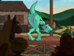 absurd_res ambiguous_gender anthro anus auction bent_over bodily_fluids collar collar_only crying detailed_background genitals group hi_res humiliation kafunya kobold kobold_adventure male moe_(kobold_adventure) nude penis presenting presenting_anus public public_humiliation scalie tears tongue tongue_out