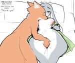 2026 alternate_costume anthro areola bed biped blush bodily_fluids breasts breasts_play canid canine clothing clothing_swap dated disney duo female fingering fingering_partner fox front_view fur furniture genital_fluids green_clothing green_shirt green_topwear grey_body hand_around_neck hi_res judy_hopps lagomorph legs_together leporid lying male male/female mammal moan mostly_nude nick_wilde nipples nude on_back on_bed on_pillow on_side on_side_fingering onae_ane orange_body pillow predator/prey rabbit sex shirt thick_thighs topwear vaginal vaginal_fingering vaginal_fluids white_body wide_hips zootopia