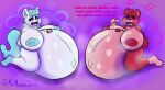 anthro bear big_breasts bobby_bearhug bodily_fluids breasts craftycorn cum cum_in_mouth cum_inflation cum_inside duo english_text equid equine female genital_fluids hi_res horn inflated_belly inflation mammal mob_entertainment mrmanuxsss mythological_creature mythological_equine mythology nipples poppy_playtime smiling_critters text unicorn