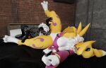 3d_(artwork) animal_genitalia animal_penis anthro aydan_(aydanfox) aydultcontent bandai_namco black_body black_fur bodily_fluids breasts canid canine clothed clothing cunnilingus digimon digimon_(species) digital_media_(artwork) duo erection feet female fox fur genital_fluids genitals hair hi_res larger_female male male/female mammal nipples nude oral paws penis renamon sex size_difference spread_legs spreading toes tongue tongue_out vaginal vulva white_body white_fur winterpaw_canine yellow_body yellow_fur