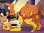4:3 absurd_res anus balls black_inner_ear blush bodily_fluids cuckold eevee eeveelution female female_penetrated feral feral_on_feral feral_penetrated feral_penetrating feral_penetrating_feral flareon from_behind_position fur generation_1_pokemon genitals group heart_symbol hi_res jolteon male male/female male_penetrating male_penetrating_female nintendo open_mouth orange_body orange_ears orange_fur penetration penis pokemon pokemon_(species) sarox sex sweat sweatdrop tongue tongue_out trio vaginal vaginal_penetration vulva yellow_body yellow_ears yellow_fur