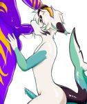 absurd_res anthro aquatic balls blowjob_face bodily_fluids cat_shark cum cum_in_mouth cum_inside cyanic domestic_cat duo erection felid feline felis fish genital_fluids genitals hi_res male mammal mrfishh69 oral oral_penetration penetration penis shark