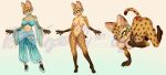 2025 4_toes 5_fingers all_fours anthro areola arms_bent artist_logo bare_shoulders bent_arm bent_legs biped blue_bottomwear blue_clothing blue_eyes blue_footwear blue_high_heels blue_neckwear blue_pants blue_skirt blue_topwear bottomwear breasts brown_claws brown_spots brown_tail brown_tail_tip butt claws cleavage closed_smile clothed clothed_anthro clothed_female clothing collarbone colored digital_drawing_(artwork) digital_media_(artwork) dipstick_tail distracting_watermark ear_piercing ear_ring english_description eyebrows eyelashes fangs featureless_crotch feet felid feline female female_anthro finger_claws fingers footwear fully_clothed fully_clothed_anthro fully_clothed_female fur gesture gradient_background hand_gesture hand_pawpads happy hi_res high_heels hoop_ear_ring inner_ear_fluff lidded_eyes light lighting logo mammal markings medium_breasts midriff model_sheet mouth_closed multicolored_body multicolored_fur navel navel_piercing nipples nude nude_anthro nude_female pants pawpads paws piercing polarrcrystall red_areola red_nipples red_nose red_pawpads ring_piercing serval serval_dancer shaded shoes simple_background skirt slim_anthro slim_female smile smiling_at_viewer solo spots spotted_body spotted_fur spotted_markings spotted_tail standing tail tail_markings tan_body tan_eyebrows tan_fur tan_inner_ear_fluff teeth toes toothy_smile topwear translucent translucent_clothing translucent_topwear tuft two_tone_tail v_sign watermark