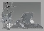2026 absurd_res anthro armwear ass_up bat_print big_butt blush boots bridal_gauntlets butt capcom clothed clothing crossed_arms crossover darkstalkers digital_drawing_(artwork) digital_media_(artwork) duo eulipotyphlan female female_focus flat_chested footwear glistening glistening_body glistening_clothing glistening_leggings glistening_legwear glistening_skin gloves grey_background greyscale gt_animates hair handwear head_wings hedgehog hi_res high_heeled_boots high_heels humanoid humanoid_focus larger_female larger_humanoid leggings legwear leotard lilith_aensland looking_at_viewer lying male mammal monochrome on_front open_mouth open_smile pinup pose sega shoes short_hair side_view signature simple_background sitting size_difference smaller_anthro smaller_male smile sonic_the_hedgehog sonic_the_hedgehog_(series) spiky_hair succubus thick_thighs unusual_wing_placement wings