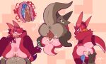 5:3 anal anal_penetration animal_genitalia animal_penis anthro anthro_on_anthro anthro_penetrated anthro_penetrating anthro_penetrating_anthro anus belly big_tail blue_penis blush bodily_fluids brown_body butt canine_genitalia canine_penis claws collar cross-popping_vein cum cum_in_ass cum_in_own_slit cum_in_self cum_in_slit cum_inside cum_on_butt cum_string cutout dialogue dragon duo erection first_person_view from_behind_position from_front_position front_view frottage frottage_in_slit genital_fluids genital_slit genitals half-closed_eyes hand_on_butt horn internal knot knotted_penis kreivi_ruche looking_at_another looking_at_partner looking_back looking_back_at_another looking_back_at_partner looking_pleasured male male/male mating_press mythological_creature mythological_scalie mythology narrowed_eyes navel onomatopoeia orange_collar penetration penile penis penises_touching pink_body rear_view red_eyes saliva saliva_on_tongue scalie sex sheath short_tail sitting sitting_on_another slit_penetration slit_play sound_effects spread_anus spread_legs spreading sweat sweatdrop tail text tongue tongue_out