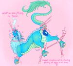 absurd_res ambiguous_fluids ambiguous_gender angry animal_genitalia bdsm blush bodily_fluids bondage bound breath breeding_slave butt claws collar cuff_(restraint) cum cum_from_slit cum_inflated_belly cum_inflation cum_inside cum_on_butt dialogue dildo dragon eastern_dragon ejaculation english_text feral genital_fluids genital_slit genitals hi_res horn horn_jewelry hypnosis hypnosis_fetish hypnotic_eyes implied_oviposition implied_pregnancy inflation jewelry knot knotted_dildo knotting mailmutt mind_control mythological_creature mythological_scalie mythology neck_tuft panting pawpads penetration questionable_consent raised_tail restrained restraints rope rope_bondage rope_harness scales scalie sex_toy slit_penetration slit_play spiral spiral_eyes spread_slit tail taming text toe_claws tongue tongue_out toy tuft wet