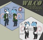 american_opossum anthro balls black_body black_fur butt clothed clothing english_text eyebrows eyelashes flushmutt fully_clothed fur genitals gesture gloves green_text hand_gesture handwear hi_res jacket lgbt_pride looking_at_viewer male mammal marsupial model_sheet nipples nude penis pink_nose pink_tail pride_colors profanity purple_eyes simple_background simple_eyes smile solo standing tail text topwear trans_(lore) trans_woman_(lore) transgender_pride_colors v_sign virginia_opossum whisker_spots wilco_(flushmutt)