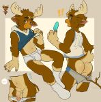 2_horns 4_fingers animal_crossing anthro antlers arm_support arm_tuft athletic athletic_anthro athletic_male balls biped black_eyebrows black_eyes blue_bottomwear blue_clothing blue_hoodie blue_jersey blue_shirt blue_shorts blue_tank_top blue_topwear blush blush_lines blushing_at_viewer bodily_fluids bottomwear bottomwear_down branch briefs briefs_down briefs_pull brown_body brown_ears brown_fur brown_hair brown_inner_ear_fluff brown_tail brown_tuft bulge butt butt_markings cervine cheek_tuft chest_tuft closed_smile clothed clothed_anthro clothed_male clothing clothing_lift clothing_pull colored_nails countershade_balls countershade_butt countershade_crotch countershade_face countershade_fur countershade_genitalia countershade_hands countershade_legs countershade_penis countershade_snout countershade_tail countershade_thighs countershade_torso countershading deer dipstick_ears ear_markings elbow_tuft elk erik_(animal_crossing) exclamation_point exposed exposed_butt eyebrows facial_markings facial_tuft fingernails fingers flaccid food footwear full-length_portrait fur fur_markings fur_tuft genitals glans gloves_(marking) grey_background grey_bottomwear grey_clothing grey_fingernails grey_nails grey_shorts hair head_markings hi_res holding_food holding_object holding_popsicle hoodie hoodie_lift hoodie_pull horn humanoid_genitalia humanoid_hands humanoid_penis inner_ear_fluff jersey kemono leaning leaning_backward leg_markings looking_at_viewer looking_back looking_back_at_viewer male male_anthro mammal markings midriff milkybot monotone_briefs monotone_clothing monotone_footwear monotone_horn monotone_socks monotone_underwear mouth_closed multicolored_body multicolored_bottomwear multicolored_clothing multicolored_ears multicolored_fur multicolored_jersey multicolored_shirt multicolored_shorts multicolored_tail multicolored_tank_top multicolored_topwear multiple_scenes muzzle_(marking) nails navel nintendo no_underwear number_on_clothing number_on_jersey number_on_shirt number_on_tank_top number_on_topwear number_print open_mouth orange_body orange_countershading orange_fur orange_markings orange_nose orange_snout pantsless pantsless_anthro pantsless_male partially_clothed partially_clothed_anthro partially_clothed_male penis pink_glans pink_inner_ear pinup plantigrade popsicle portrait pose pubes reference_image scut_tail shirt short_hair short_snout short_tail shorts shorts_down simple_background sleeveless_clothing sleeveless_hoodie slight_smile smile smiling_at_viewer snout socks socks_(marking) solo sweat sweatdrop tail tail_markings tan_antlers tan_balls tan_body tan_butt tan_countershading tan_ear_tips tan_fur tan_hands tan_highlights tan_horn tan_markings tan_penis tan_pubes tan_tail tan_tuft tank_top thigh_markings topwear topwear_pull tuft two_tone_bottomwear two_tone_clothing two_tone_hoodie two_tone_jersey two_tone_shirt two_tone_shorts two_tone_tank_top two_tone_topwear underwear underwear_down underwear_pull wardrobe_malfunction white_background white_clothing white_footwear white_hoodie white_jersey white_sclera white_shirt white_socks white_tank_top white_topwear