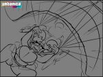 ahegao anthro bear big_breasts big_butt breasts butt butt_focus camel_toe curvy_figure female genitals giant_panda huge_breasts jumping line_art looking_back looking_pleasured mammal nipple_outline open_mouth panda_ears panda_tail parachute praya_the_panda pussy_floss shortstack side_boob sketch skydiving solo thick_thighs tongue tongue_out urbanica vulva wide_hips