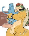  absurd_res anthro anus balls barazoku biceps big_balls big_penis blush blush_lines bodily_fluids bowser bracelet butt carrying claws collar duo erection fangs felid genital_fluids genitals hair hi_res holding_butt holding_tail horn humanoid_genitalia humanoid_penis jaguar jewelry koopa lifted looking_at_another male male/male mammal mario_bros muscular muscular_anthro muscular_male mutantail narrowed_eyes nintendo nude orange_hair pantherine penis precum saliva saliva_on_tongue scalie shell simple_background size_difference smile smiling_at_partner smirk spiked_bracelet spiked_collar spiked_shell spiked_tail spikes spikes_(anatomy) spread_butt spreading teeth text thick_thighs tongue tongue_out vein veiny_penis video_games ych_(character) 