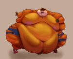  absurd_res activision anthro belly big_belly chubby_cheeks chubby_male crash_bandicoot_(series) fur heftyotter hi_res male moobs obese overweight overweight_male solo thick_thighs video_games wide_hips 
