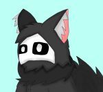  absurd_res ambiguous_gender anthro black_body black_fur changed_(video_game) fur hi_res invalid_tag looking_at_viewer male mask simple_background solo unknown_artist 