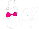  anthro boss_monster bovid caprine clothing female goat mammal pregnant rear_view solo swimwear toriel undertale undertale_(series) unfinished veiled_lioness video_games 