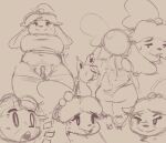  animal_crossing anthro big_breasts breasts butt canid canine canis clothing domestic_dog female genitals half-closed_eyes hi_res isabelle_(animal_crossing) kiseff looking_at_viewer mammal monochrome narrowed_eyes nintendo open_mouth panties pussy shih_tzu shirt sketch smile solo thick_thighs topwear toy_dog underwear video_games wide_hips 