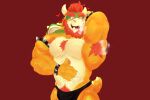  &lt;3 2022 anthro armband armpit_hair barazoku beard biceps big_muscles blush bodily_fluids body_hair bowser bracelet breath bulge chest_hair claws clothing comby eyebrows facial_hair hair hand_behind_head hand_on_stomach hi_res horn huge_muscles illumination_entertainment jewelry koopa male mario_bros muscular muscular_anthro muscular_male musk nintendo obliques open_mouth open_smile pecs pubes red_background scalie shell simple_background smile solo spiked_armband spiked_bracelet spiked_shell spiked_tail spikes spikes_(anatomy) standing sweat teeth the_super_mario_bros_movie thong tongue triceps underwear video_games 