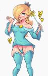  absurd_res clothing female hi_res human legwear mammal mario_bros nintendo pinup pose princess ranillopa rosalina_(mario) royalty smile solo stockings super_mario_galaxy underwear video_games wide_hips 