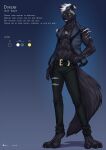  2013 alanscampos anthro arm_scar bottomwear canid canine canis clothing dorian_valentine english_text eye_scar facial_scar hi_res hindpaw male mammal muscular pants paws scar solo text torn_bottomwear torn_clothing torn_pants wolf 