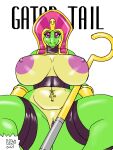  ankh anthro areola big_breasts bracelet breasts clitoris clothing crocodile crocodilian crocodylid crook egyptian_clothing egyptian_headdress eyelashes eyeshadow female front_view genitals gold_(metal) gold_bracelet gold_jewelry green_body green_scales half-closed_eyes hi_res huge_breasts jewelry licking licking_lips looking_at_viewer makeup narrowed_eyes navel navel_piercing nemes_(clothing) nipples non-mammal_breasts nora_(catminion) nude piercing pink_areola pink_eyes pink_eyeshadow pink_nipples pussy reptile scales scalie simple_background solo spread_legs spreading tongue tongue_out uraeus vdisco white_background yellow_body yellow_scales 