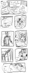  2016 all_fours anthro biped canid cobalt_(tatsuchan18) collar comic duo english_text eyes_closed fur hair hi_res male mammal open_mouth sketch speech_bubble standing tatsuchan18 text 