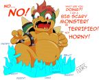  absurd_res anthro belly bowser daddy_kink hi_res male mario_bros musclegut nintendo nuites owo scared size_difference solo uncomfortable video_games ych_(character) 