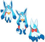  3_fingers 3_toes aibou alpha_channel blue_body blue_eyes blue_fur blue_hair blue_nose bow_ribbon cel_(glaceon) eeveelution eyewear eyewear_on_head feet female feral fingers fur generation_4_pokemon glaceon goggles goggles_on_head hair hi_res model_sheet nintendo paws pokemon pokemon_(species) simple_background smile solo toes tongue tongue_out transparent_background video_games 