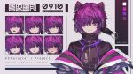  1boy cyberpunk expressions highres male_focus non-web_source original purple_eyes purple_hair shiei_yudzuki 