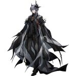  1boy arknights black_footwear black_gloves demon gloves jewelry logos_(arknights) non-web_source official_art ring shoes solo 