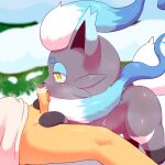  1:1 alacarte ambiguous_gender bestiality blue_body blue_fur blush censored duo erection female female_on_human feral fur generation_8_pokemon genitals grey_body grey_fur hi_res hisuian_form hisuian_zorua human human_on_feral humanoid_genitalia humanoid_penis interspecies licking male male/ambiguous male_on_feral mammal nintendo oral penile penis penis_lick pokemon pokemon_(species) pokemon_legends_arceus pokephilia quadruped regional_form_(pokemon) sex shiny_pokemon tongue tongue_out video_games yellow_eyes 