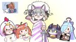  .live 774_inc. animal_ear_fluff animal_ears animare bacharu_(vtuber) blue_hair dansei_virtual_youtuber_bacharu debidebi_debiru empty17033658 extra_ears formal glasses gloves grey_hair hat highres horns island_fox_(kemono_friends) kazami_kuku kemono_friends kemono_friends_v_project long_hair multicolored_hair mushroom necktie nijisanji orange_eyes orange_hair ratna_petit ribbon simple_background suit virtual_youtuber yamato_iori yellow_eyes 