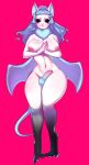  anthro areola big_areola big_breasts big_butt big_nipples black_eyes black_sclera breasts butt chiropteran fan_character female genitals hi_res iam3d intersex mammal nipples penis solo thick_penis thick_thighs white_body wide_hips wings 