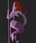  absurd_res bottomwear claws clothing corset daemonette_(warhammer) dancing demon female hi_res humanoid lingerie loincloth pauliusthemad pole pregnant solo tape topwear vwpologt warhammer_(franchise) warhammer_40000 warhammer_fantasy 