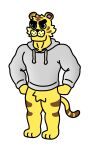  animal_crossing anthro clothed clothing crotch_tuft felid hi_res male mammal mint_disaster muscular nintendo pantherine partially_clothed solo standing sweatshirt tiger tuft tybalt_(animal_crossing) video_games 