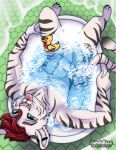  bath bathtub bubble felid invalid_tag male mammal pantherine soap solo tiger ych zombikiss 