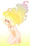  cloud_hair gradient_hair ikezaki_misa long_hair multicolored_hair nia_teppelin nude solo tengen_toppa_gurren_lagann 