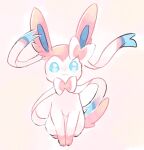  :3 animal_focus blue_eyes bow bright_pupils closed_mouth commentary_request full_body highres kino_haruc looking_at_viewer no_humans pink_fur pokemon pokemon_(creature) pokemon_focus ribbon simple_background sitting solo sylveon two-tone_fur white_background white_fur white_pupils 