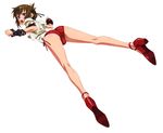  ass bad_id bad_pixiv_id brown_eyes brown_hair god_eater god_eater_burst highres legs mokke_(mokke99) panties side-tie_panties solo trefoil underwear underwear_only 