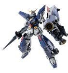  3d arm_shield armor armor_skirt blue_armor blue_eyes commentary_request crossbone_gundam crossbone_gundam:_koutetsu_no_shichinin earth_federation f90_gundam f90_gundam_intercept_type full_body gun gundam gundam_battle_operation_2 holding holding_gun holding_polearm holding_shield holding_weapon lance leg_armor looking_at_viewer mecha mecha_focus midair mobile_suit multicolored_armor official_art polearm robot science_fiction shield shot_lancer shoulder_armor simple_background solo thrusters transparent_background v-fin vernier_thrusters weapon white_armor 