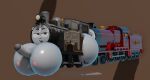  3d annoyed ass breasts colored_skin cum cum_in_ass cum_on_body cum_pool facial full-package_futanari futa_with_male futanari futasub grey_skin huge_ass huge_breasts male_on_futa open_mouth original roblox sex sex_from_behind thomas_the_tank_engine_(series) train 