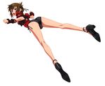  ass bad_id bad_pixiv_id brown_eyes brown_hair god_eater god_eater_burst high_heels highres legs mokke_(mokke99) panties shoes side-tie_panties solo trefoil underwear 