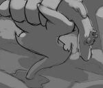  alpaca camelid chest_tuft demonic duo eldritch_being female feral fhtng_the_unspeakable grabbed hi_res high-angle_view hitsuji looking_down mammal monochrome open_mouth paprika_paca_(tfh) portal them&#039;s_fightin&#039;_herds tuft 