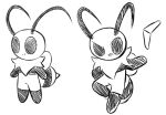  antennae_(anatomy) anthro arthropod arthropod_abdomen bee biped black_eyes boomerang bug_fables female hymenopteran insect insect_wings line_art monochrome moonsprout_games neck_tuft simple_background smile solo standing stripes tuft vi_(bug_fables) white_background wings woebeeme 
