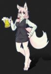  alcohol beer beverage canid canine female fox hi_res humanoid mammal solo teddybeer0525 