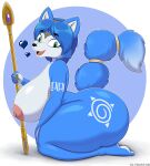  &lt;3 2022 absurd_res anthro big_breasts big_butt breasts butt canid canine female fox hi_res huge_breasts huge_butt huge_thighs kneeling krystal krystal&#039;s_staff looking_at_viewer mammal nintendo nipples nude open_mouth side_view simple_background smile smiling_at_viewer solo star_fox thick_thighs ultrastax video_games 