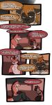  1:2 2016 9:18 anthro biped canid collar comic detailed_background dialogue duo english_text fenrir_(tatsuchan18) fur hair havoc_(tatsuchan18) hi_res hyaenid male mammal open_mouth sitting speech_bubble tatsuchan18 text 