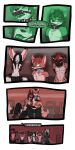  1:2 2017 9:18 anthro biped breasts canid cobalt_(tatsuchan18) collar comic daisy_(tatsuchan18) detailed_background dialogue english_text female fenrir_(tatsuchan18) fur group hair havoc_(tatsuchan18) hi_res hyaenid lagomorph leporid male mammal mink_(tatsuchan18) rabbit sitting spade_(tatsuchan18) speech_bubble standing tatsuchan18 text 