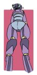  2022 alpha_channel ambiguous_gender android anthro big_butt blush blush_lines butt digital_media_(artwork) hi_res looking_away machine nude rear_view robot simple_background solo tailless troplilly view_from_below wide_hips 