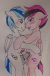  &lt;3 absurd_res and artist_dragonmasterdm6 blush duo equid equine erection fan_character feral genitals hasbro hi_res horn horse male male/male mammal my_little_pony mystic night penis pony steel wings 