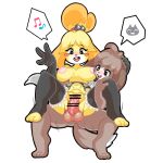  1:1 accessory animal_crossing armwear bell blush breasts brother brother_and_sister brother_penetrating_sister canid canine canis censor_bar censored clothing digby_(animal_crossing) domestic_dog duo elbow_gloves emoticon female genitals gloves hair_accessory hairband handwear humanoid_genitalia incest_(lore) isabelle_(animal_crossing) leggings legwear lingerie male male/female mammal nintendo open_mouth penetration penis sex shih_tzu sibling simple_background sister speech_bubble stand_and_carry_position standing standing_sex tod_d toy_dog vaginal vaginal_penetration video_games white_background 