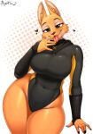  &lt;3 2022 absurd_res anthro big_breasts breasts canid canine clothed clothing diane_foxington digital_media_(artwork) dreamworks eyebrow_piercing eyelashes facial_piercing female fox fur hi_res leotard looking_at_viewer mammal orange_body orange_fur piercing simple_background smile solo sophiathedragon stealth_suit the_bad_guys tongue tongue_out wide_hips 