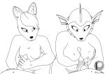  animal_genitalia animal_penis anthro belly big_breasts breast_grab breast_play breast_size_difference breast_squish breasts canine_penis chest_tuft competition competitive eeveelution equine_penis female generation_1_pokemon generation_4_pokemon genitals glare group hand_on_breast handjob hi_res holding_breast how-about kinktober kneeling leaf leaf_hair leafeon line_art looking_at_another looking_down male male/female medium_breasts monochrome navel nintendo nude penile penis plant plant_hair pokemon pokemon_(species) pseudo_hair rayda_(how-about) sex squish stare titfuck tuft vaporeon video_games 